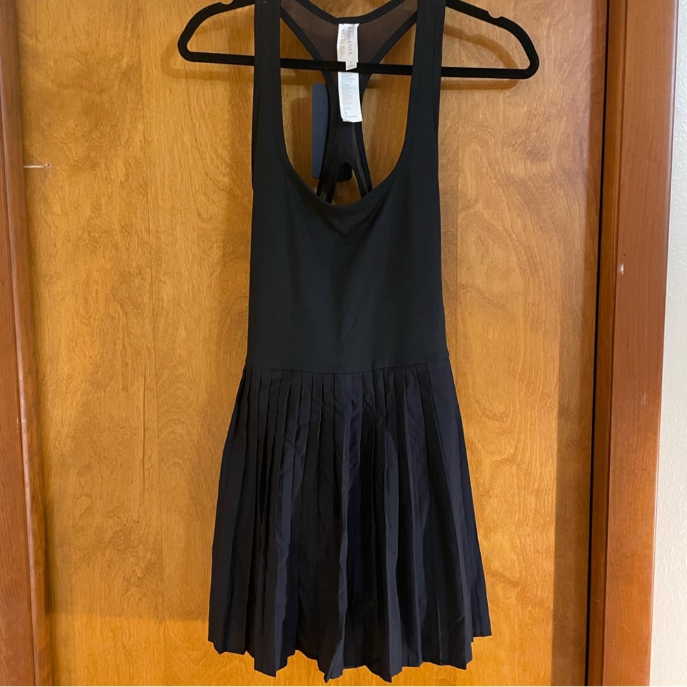 Black Pleated Active Dress